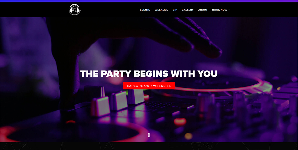 Nightclub Website Design